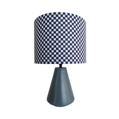 Violet Turkuaz Polyester Abajur