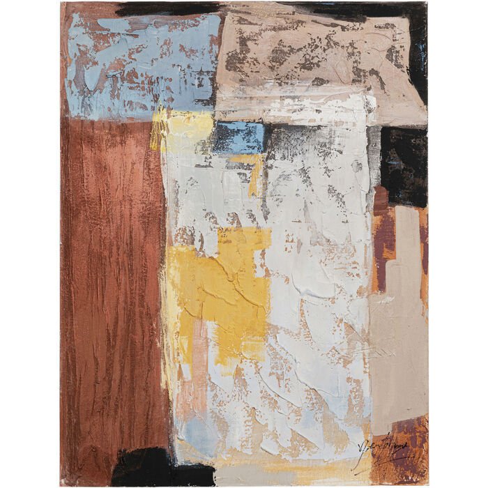 Art Splash Orange Masif Tablo 90x120 cm