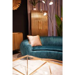 Cannes Powder Püsküllü Polyester Kırlent 45x45 cm