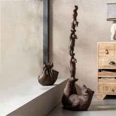 Artistic Bears Balance Dekoratif Obje 121cm