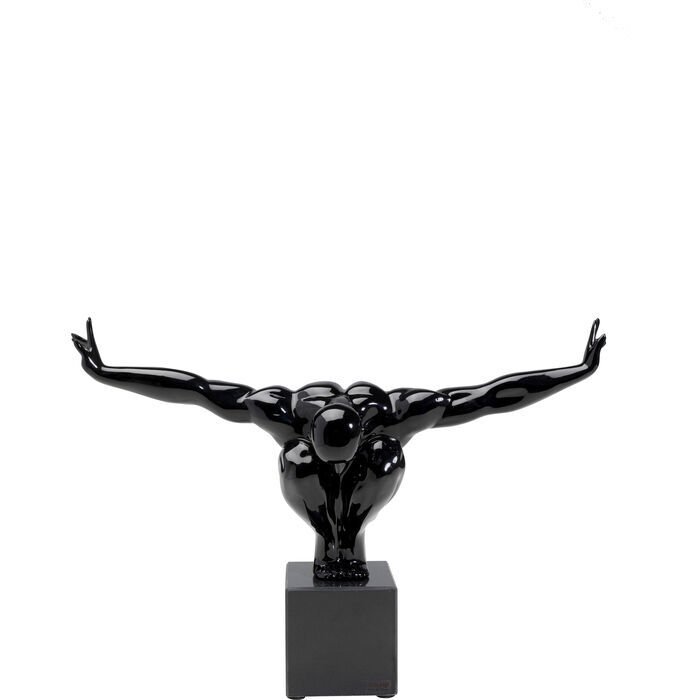 Athlet Black Dekoratif Obje 75 cm