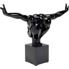 Athlet Black Dekoratif Obje 75 cm