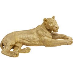 Lion Gold Reçine Dekoratif Obje 113 cm