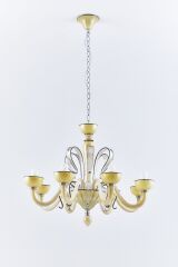 8 Kollu Modern Avize Sarı