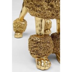 Deco Figurine Mrs Poodle Gold 34 cm