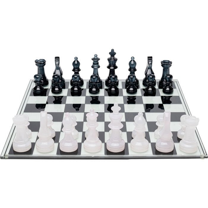 Chess Transparent Seramik Dekoratif Obje 60x60 cm
