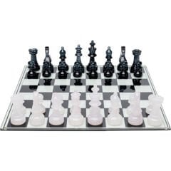 Chess Transparent Seramik Dekoratif Obje 60x60 cm