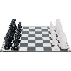 Chess Transparent Seramik Dekoratif Obje 60x60 cm