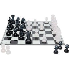 Chess Transparent Seramik Dekoratif Obje 60x60 cm