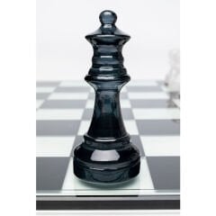 Chess Transparent Seramik Dekoratif Obje 60x60 cm