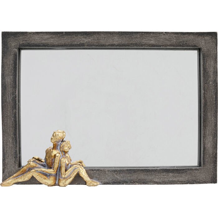 Table Mirror Sitting Couple Ayna 18x13 cm