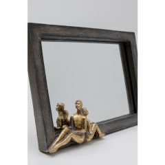 Table Mirror Sitting Couple Ayna 18x13 cm
