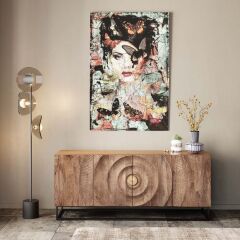 Lady Butterfly Tablo 100x150 cm