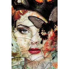 Lady Butterfly Tablo 100x150 cm