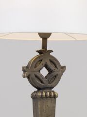 Polyester Abajur Yeşil Eskitme