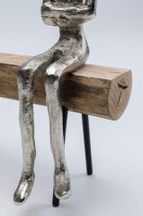 Decorative Figurine Spare Bench 38x24 Cm Natural
