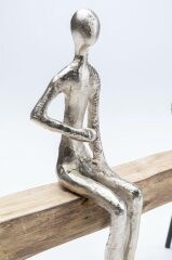 Decorative Figurine Spare Bench 38x24 Cm Natural