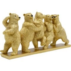 Shiny Gorilla Silver Dekoratif Obje 46cm