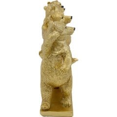 Shiny Gorilla Silver Dekoratif Obje 46cm
