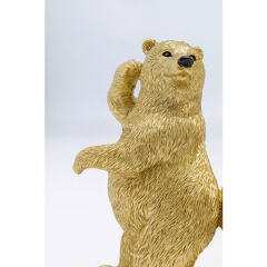 Shiny Gorilla Silver Dekoratif Obje 46cm