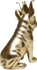 Deko Figür Crowned Dog Gold 19 Cm