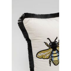 Cushion Bees White 50x30cm
