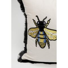 Cushion Bees White 50x30cm