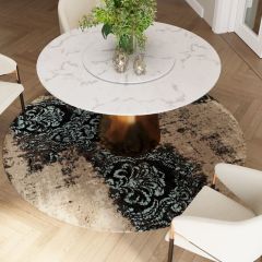Carpet Kelim Ornament Turquoise Halı 200 cm