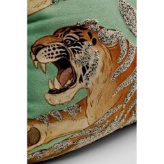 Cushion Tiger Love Mint 45x45cm