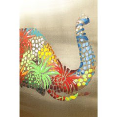 Touched Flower Elefant Tablo 120x90 cm