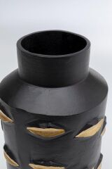 Vase Golden Lips - Black/Gold 30 Cm