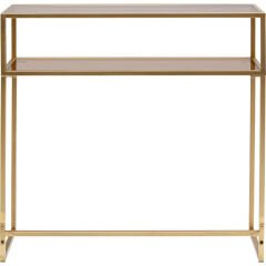 Console Loft Gold Cam Yemek Masası 85x80 cm