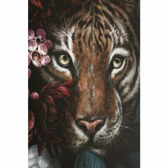 Tiger in Flower Kanvas Tablo 90x140cm