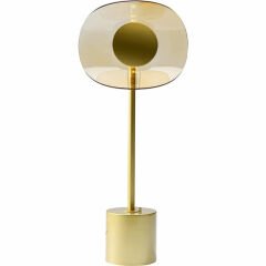 Mariposa Brass Cam Masa Lambası 58 cm