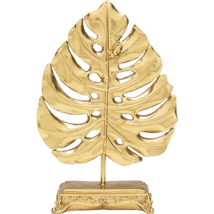 Monstera Leaf Gold Dekoratif Obje