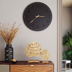 Monstera Leaf Gold Dekoratif Obje