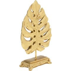 Monstera Leaf Gold Dekoratif Obje