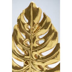 Monstera Leaf Gold Dekoratif Obje