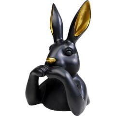 Deco Object Sevimli Tavşan Siyah 31 Cm