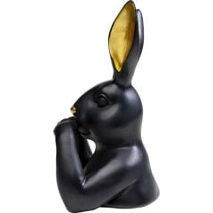 Deco Object Sevimli Tavşan Siyah 31 Cm