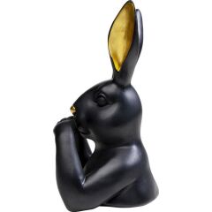 Deco Object Sevimli Tavşan Siyah 31 Cm