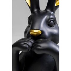 Deco Object Sevimli Tavşan Siyah 31 Cm
