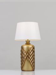 Kabartmalı Abajur Gold Eskitme