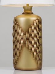 Kabartmalı Abajur Gold Eskitme