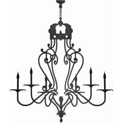 Chandelier Metal Lazer Kesim Tablo 7128