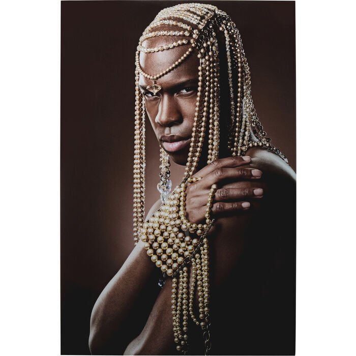 Traditional Beads Man Tablo 100x150 cm