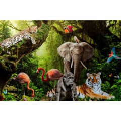Animal Paradise Cam Resim 150x100cm