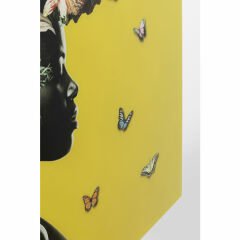 Bouquet Beauty Yellow Cam Resim 100x100cm