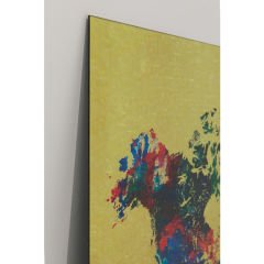 Metallic Colourful Harita Cam Resim 150x100cm