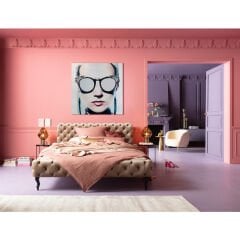 Glass Metallic Girlie Resim 120x120 cm